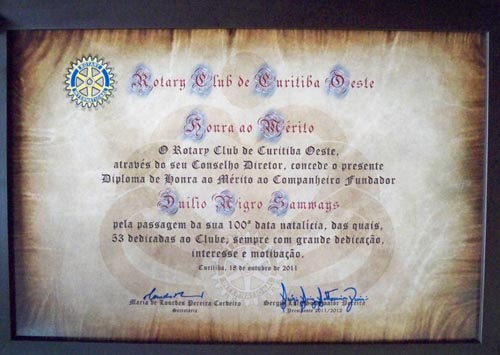Rotary Club de Curitiba Oeste | 100 Anos Duilio
