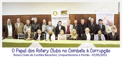 Rotary Club de Curitiba Oeste | O Papel dos Rotary Clubs no Combate � Corrup��o