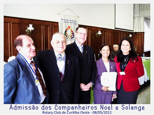 Rotary Club de Curitiba Oeste | Posse Companheiros Solange e Noel